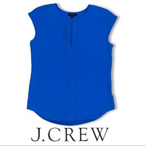 NWOT Blue J.Crew V-Neck Blouse
